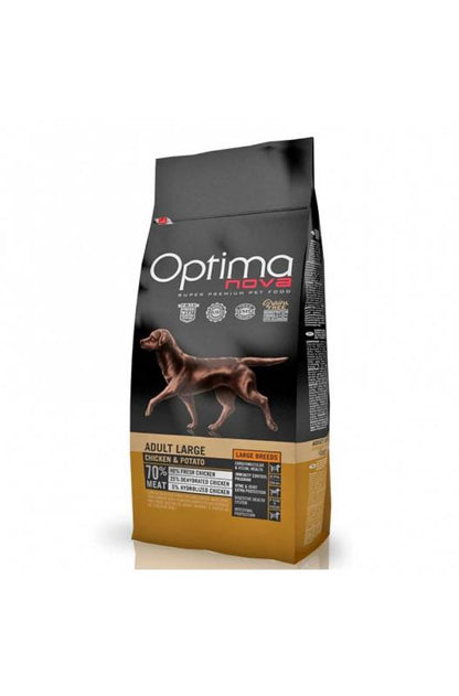 OPTIMA NOVA ADULT LARGE POLLO PATATA 12 KG. - Botega Mazarol