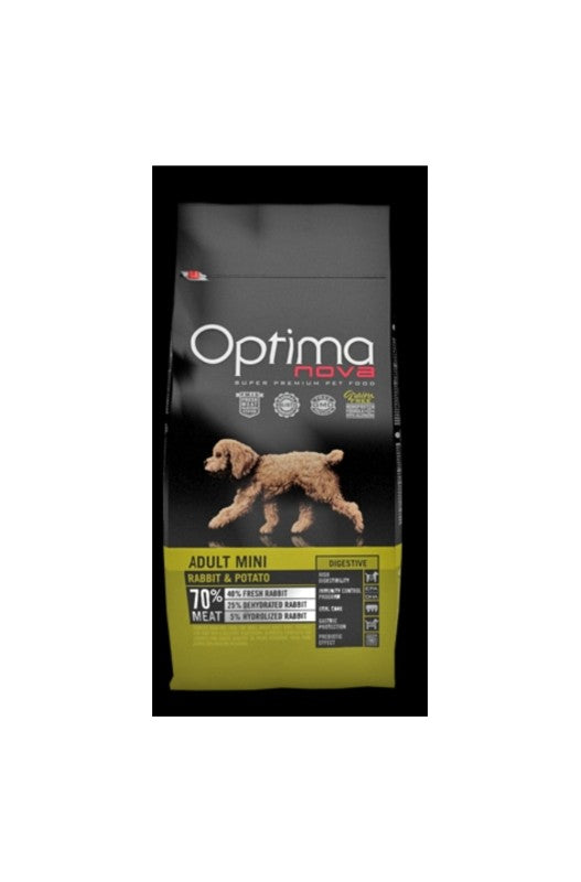 OPTIMA NOVA ADULT MINI RABBIT PATATA 800 Gr. - Botega Mazarol