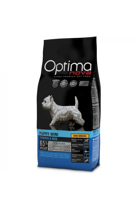 OPTIMA NOVA PUPPY MINI POLLO ARROZ 2 KG. - Botega Mazarol