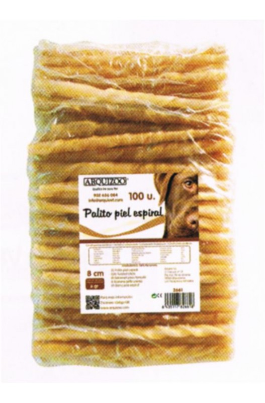 PALITOS PIEL ESPIRAL 8 mm. 100 Unidades - Botega Mazarol
