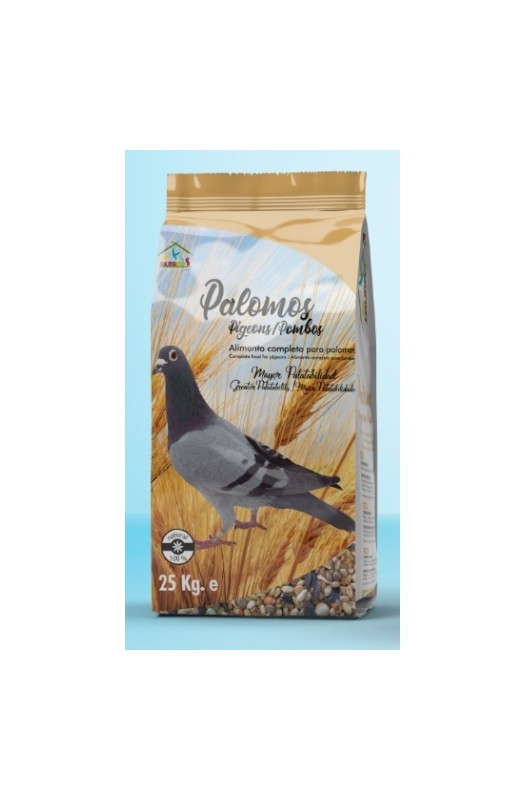 Palomos con Maíz 5 kg Faunamix, mezcla nutritiva diseñada especialmente para palomos, combinando maíz de alta calidad con otros ingredientes esenciales que favorecen su salud, energía y rendimiento general.