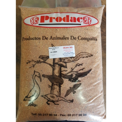 saco MIJO AMARILLO 5 KG. Prodac