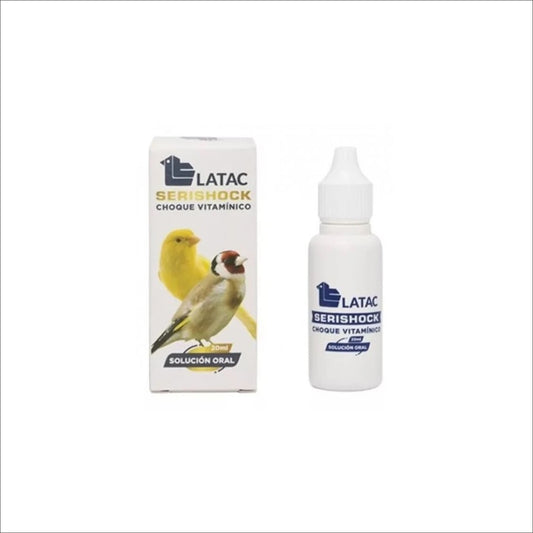 Serishock Choque Vitaminico 150ml Latac - Suplemento vitamínico para mascotas, ayuda a fortalecer el sistema inmunológico y recuperar energía
