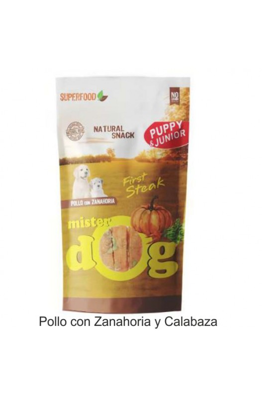 Snack POLLO y ZANAHORIA 70 gr. Mister Dog - Botega Mazarol