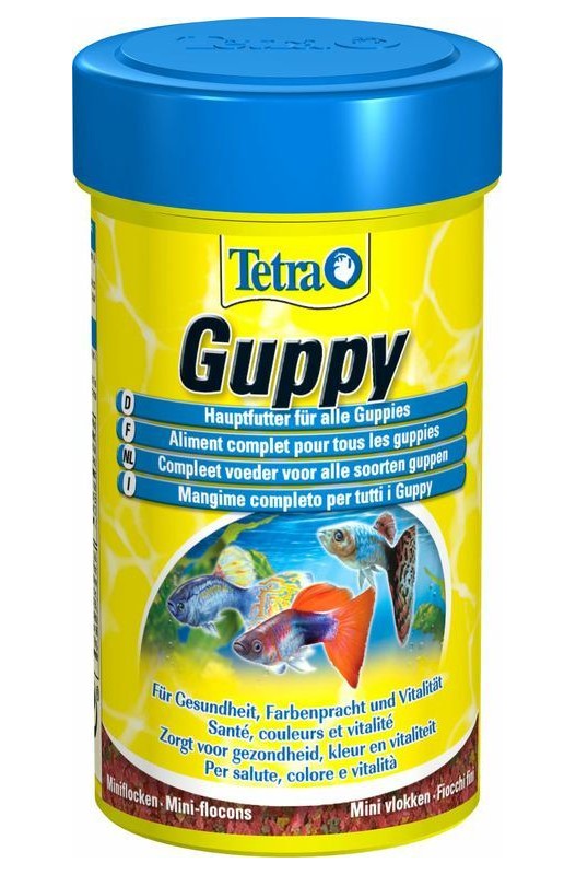 Tetra Guppy, bote de 100 ml. ¡Comida rica para tus pequeños peces guppy!

