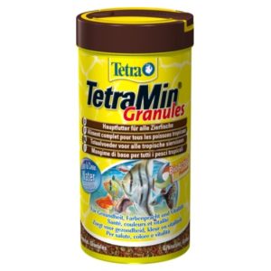 tetraMin Granulares 250 Ml Envase de 250 ml de TetraMin Gránulos, alimento completo y equilibrado para peces tropicales, en gránulos fáciles de digerir que promueven el crecimiento, la salud y colores vibrantes.
