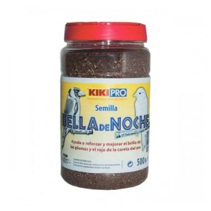 124-bella-de-noche Bella de noche bote 500 gr, planta rica en nutrientes, ideal para complementar la dieta de aves, promoviendo su bienestar y ofreciendo un alimento natural y saludable.