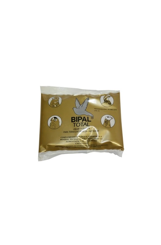Saco de 500 g de BIPAL TOTAL, suplemento con vitaminas y aminoácidos para mejorar la salud y vitalidad de las aves