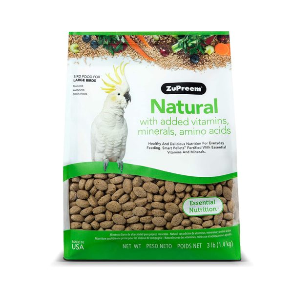 Zupreem-original-natural_c8aa9216-976c-4c67-b4b5-8d927557f416 Paquete de 1,360 g de Zupreem Natural Guacamayos, alimento completo y equilibrado en pellets para guacamayos, diseñado para su nutrición óptima y salud