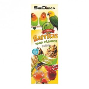 SAN DIMAS BARRITAS AGAPORNIS Frutas/Miel 2 Uds.