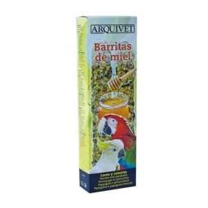 barritas-loros-miel-arquivet Barritas para loros con miel: Complemento nutritivo para loros de Arquivet