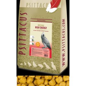 cria-alta-energia-12-kg. Saco de 12 kg de PSITTACUS Pienso Cría Alta Energía, alimento completo y nutritivo para la cría de aves jóvenes, diseñado para un desarrollo óptimo y alto contenido energético.