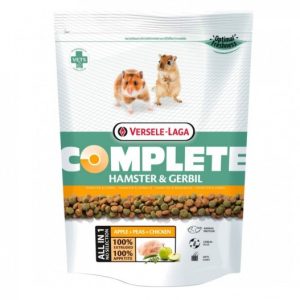 hamster-gerbil-complete-500gr. Alimento completo para hámster geril jerbos Hamster & Gerbil Complete 500 g - Versele-Laga. Nutrición equilibrada en croquetas extrusionadas para una salud óptima Hamster gerbil