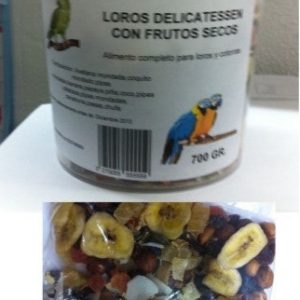 loros-delicatesse-frutas-700-gr-prodac PRODAC Loros Delicatesse Frutas: mezcla premium para loros y cotorras