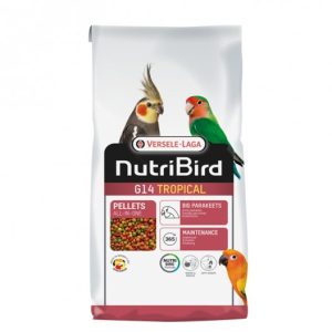 Alimento extrusionado Nutribird G14 Tropical para aves exóticas, bolsa de 1 kg.