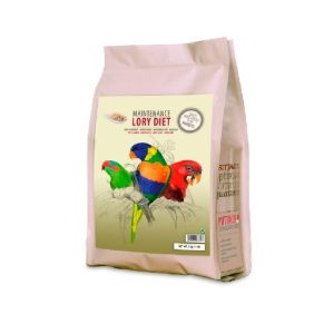 psittacus-lory-diet-5kg Saco de 5 kg de PSITTACUS LORY DIET MANTENIMIENTO, alimento completo y equilibrado para loris y lorikeets adultos, ideal para su mantenimiento y salud general.