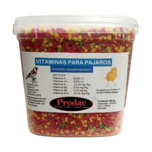 vitaminas-para-pajaros-prodac PRODAC VITAMINAS PAJAROS 400gr - 3kg