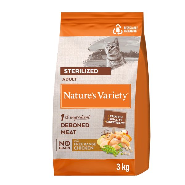NATURES VARIETY CAT NO GRAIN STERILIZED 1,25 - 3 Kg