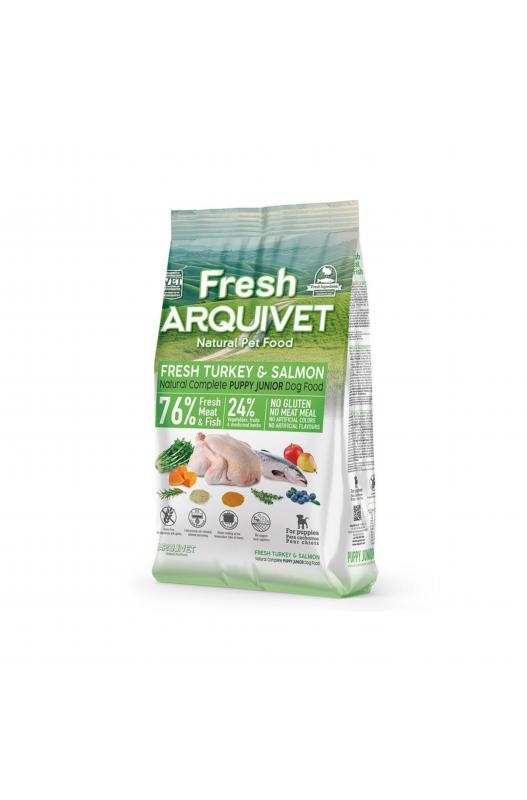 arquivet-fresh-puppy-pavo-y-salmon Arquivet Fresh Puppy Junior – Alimento Semihúmedo Completo para Cachorros y Perros Jóvenes