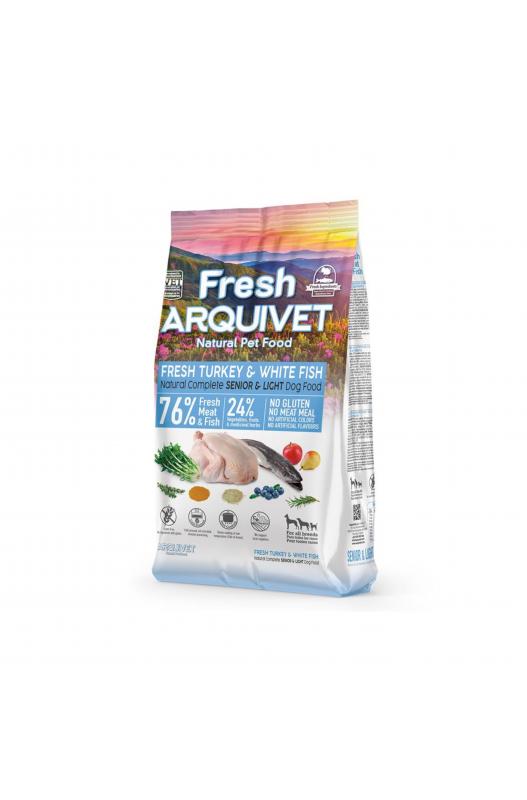 Arquivet Fresh SENIOR Light – Alimento Semihúmedo para Perros Mayores o con Sobrepeso