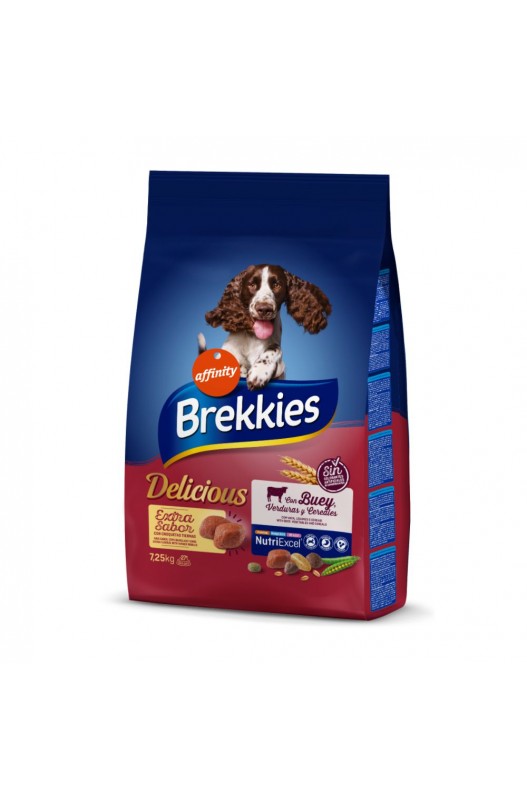 brekkies-delicious-beef-7-25-kg Brekkies Delicious Ternera: Pienso Completo para Perros Adultos