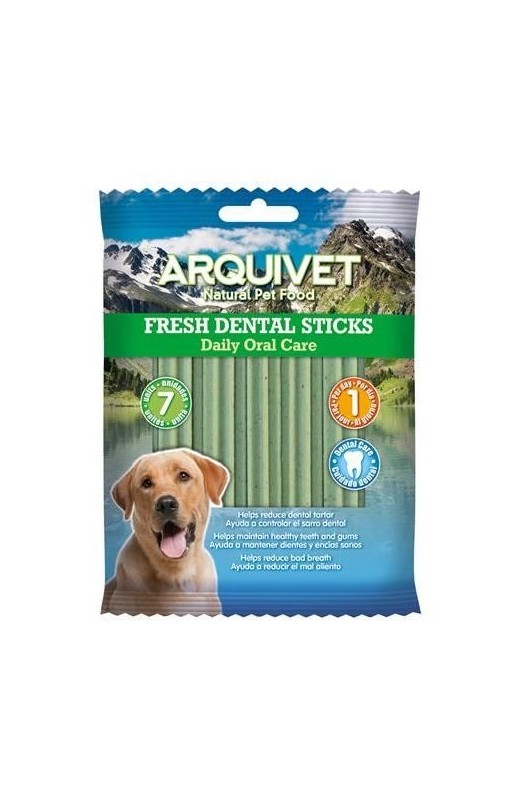 fresh-dental-sticks-bolsa-7-uds-140gr-arquivet Arquivet Fresh Dental Sticks Bolsa 140Gr