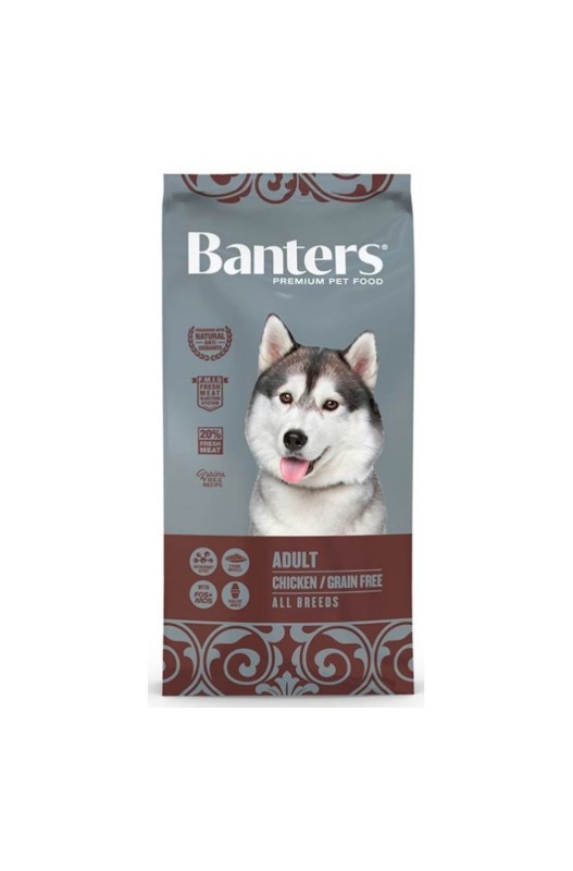pienso-banters-adult-pollo-grain-free Banters Dog Adult Grain Free – Alimento Sin Cereales para Perros Adultos