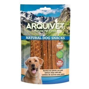 snack-barritas-de-salmon-con-piel-arquivet Arquivet Snack Barritas de Salmón – Premio Natural y Saludable con Omega 3 para Perros