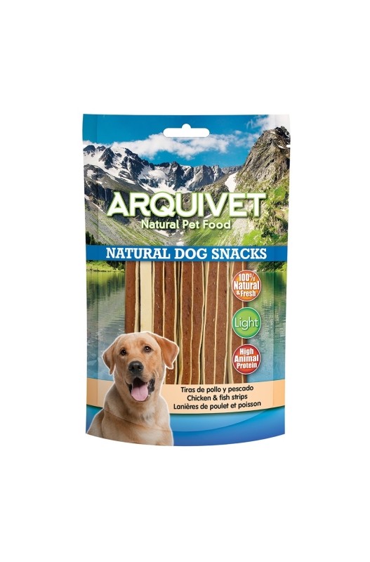 Arquivet Snack Tiras Pollo Pescado100 Gr