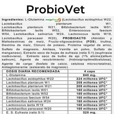 ProbioVet_ingredientes tumascotanatural probiovet teiqueta