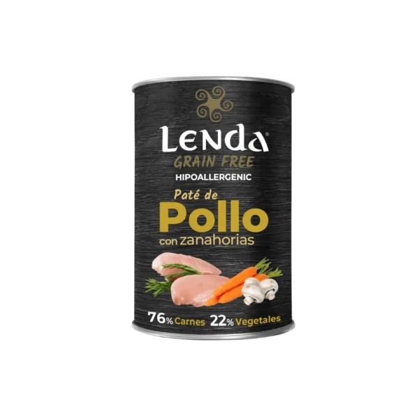 LATAS_ALIMENTACION_HUMEDA_POLLO Paté de pollo con zanahorias