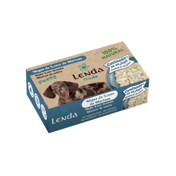 Puppy_Foodie_lomo Migas de Lomo de Merluza para cachorros 120 gr