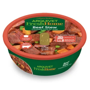 Arquivet Fresh Home Estofado de Ternera – Alimento Húmedo Natural para Perros